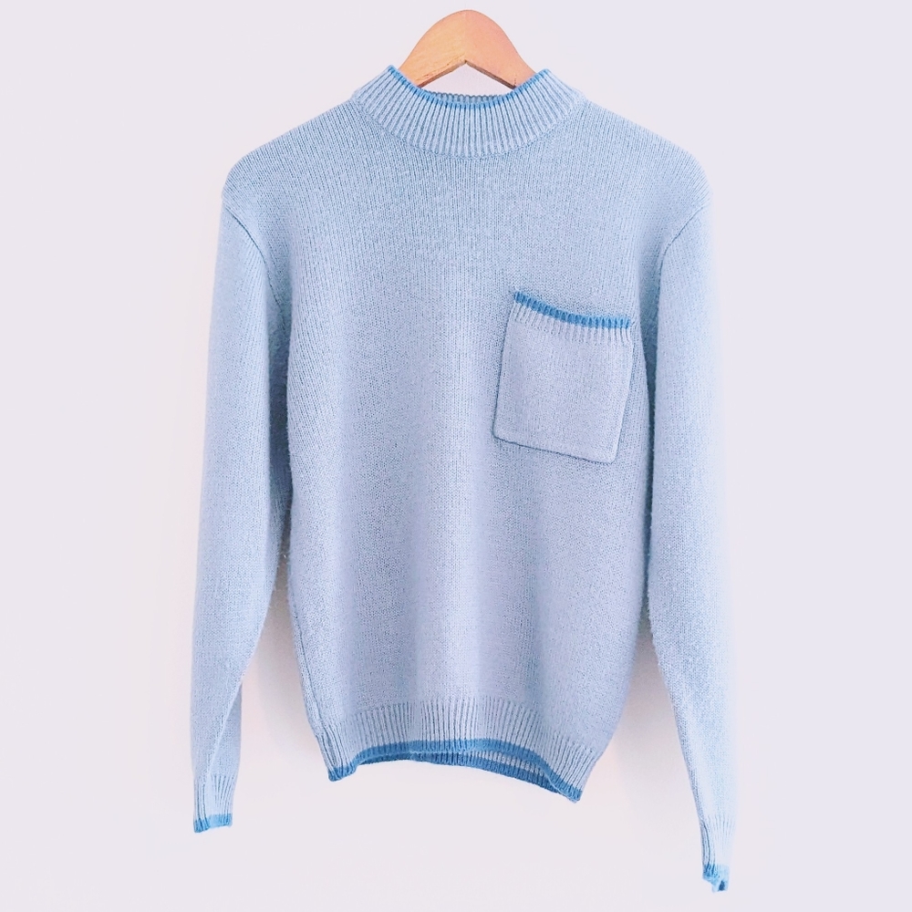 90s Vintage Blue Sweater